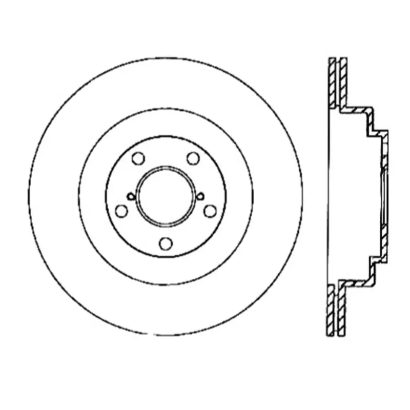 Stoptech Power Slot 06-07 Wrx / 05-08 Lgt Rear Right Slotted Rotor 1