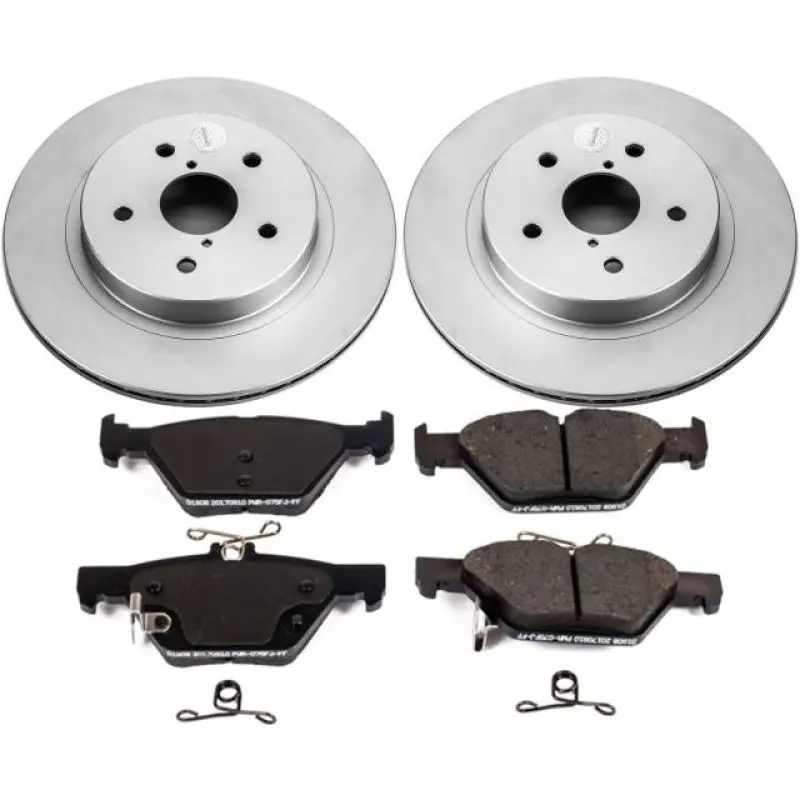 Power Stop 15-18 Subaru Legacy Rear Z17 Evolution Geomet Coated Brake Kit 1