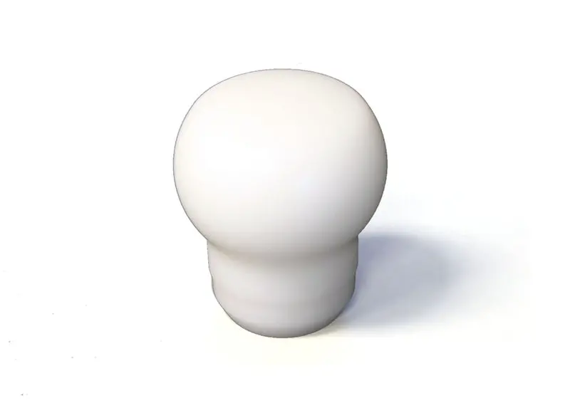 Torque Solution Fat Head Delrin Shift Knob (White): Universal 12X1.25 1