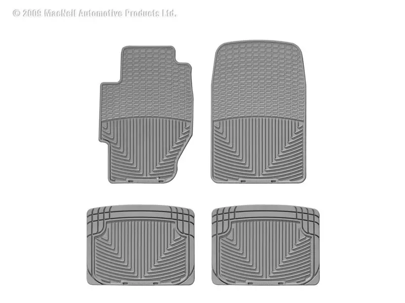 Wt Rubber Mats - Rear - Grey 1