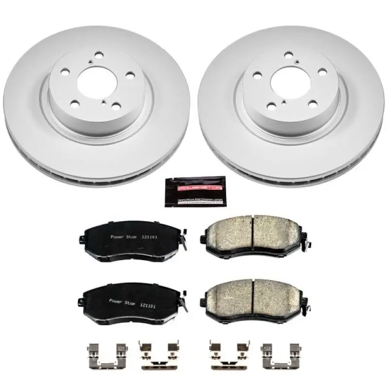 Power Stop 13-16 Subaru Brz Front Z17 Evolution Geomet Coated Brake Kit 1
