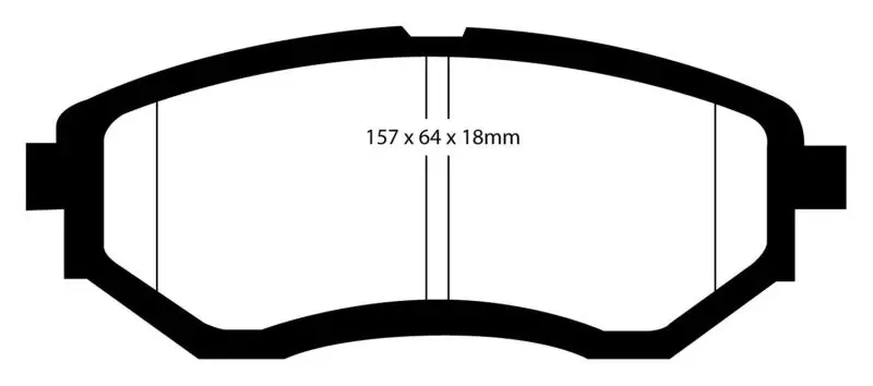 Ebc 15-21 Subaru Wrx 2.5L (Excl 2022 Models) Bluestuff Front Brake Pads 1