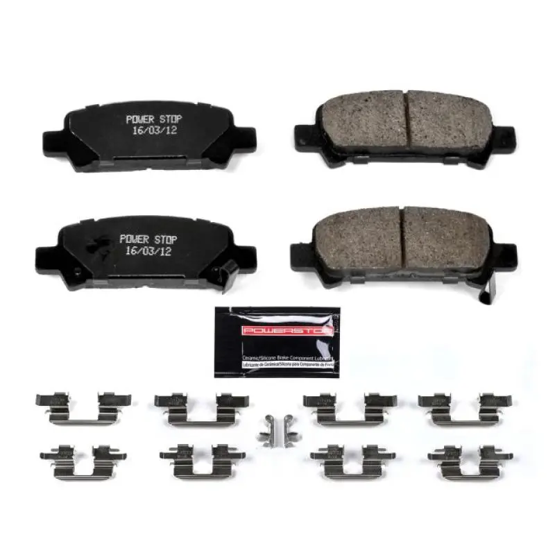 Power Stop 03-06 Subaru Baja Rear Z23 Evolution Sport Brake Pads W/Hardware 1