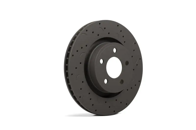 Hawk Talon 2005 Saab 9-2X Aero Drilled And Slotted Front Brake Rotor Set 1