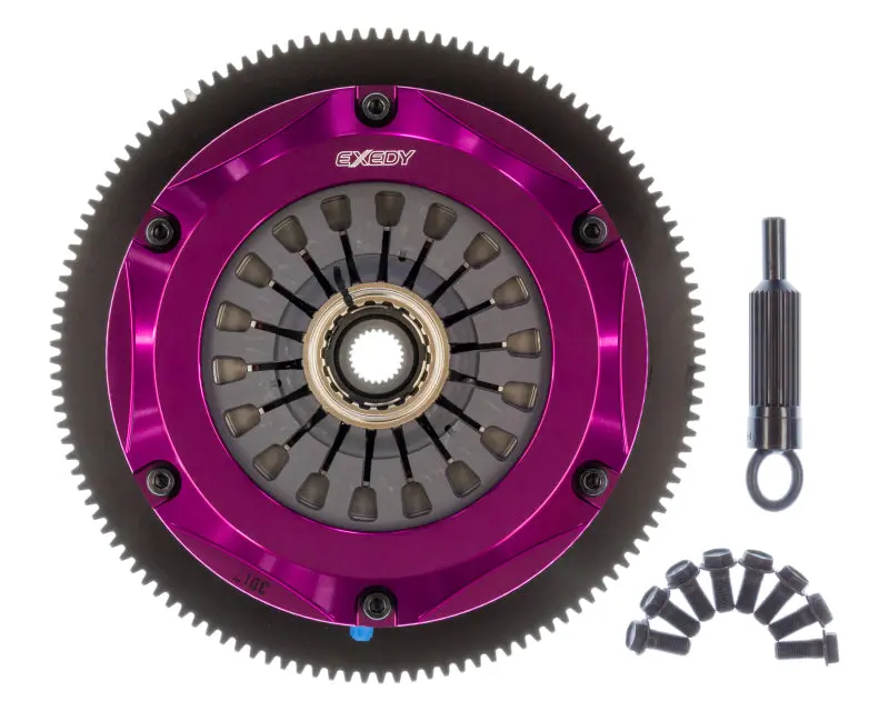 Exedy 2005-2005 Saab 9-2X Aero H4 Hyper Twin Cerametallic Clutch Sprung Center Disc Pull Type Cover 1