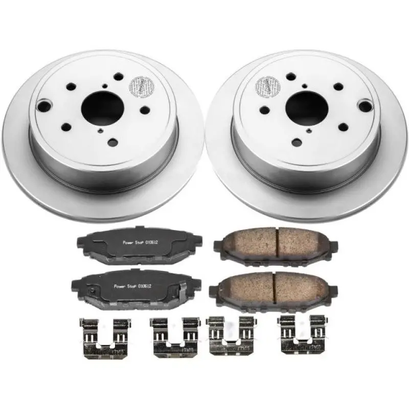 Power Stop 15-19 Subaru Wrx Rear Z17 Evolution Geomet Coated Brake Kit 1