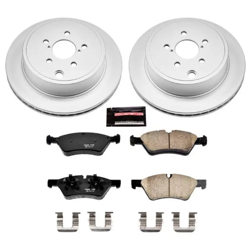 Power Stop 13-16 Scion Fr-S Rear Z17 Evolution Geomet Coated Brake Kit 1