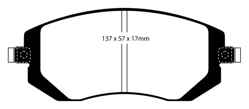 Ebc 03-05 Subaru Impreza 2.0 Turbo Wrx Bluestuff Front Brake Pads 1
