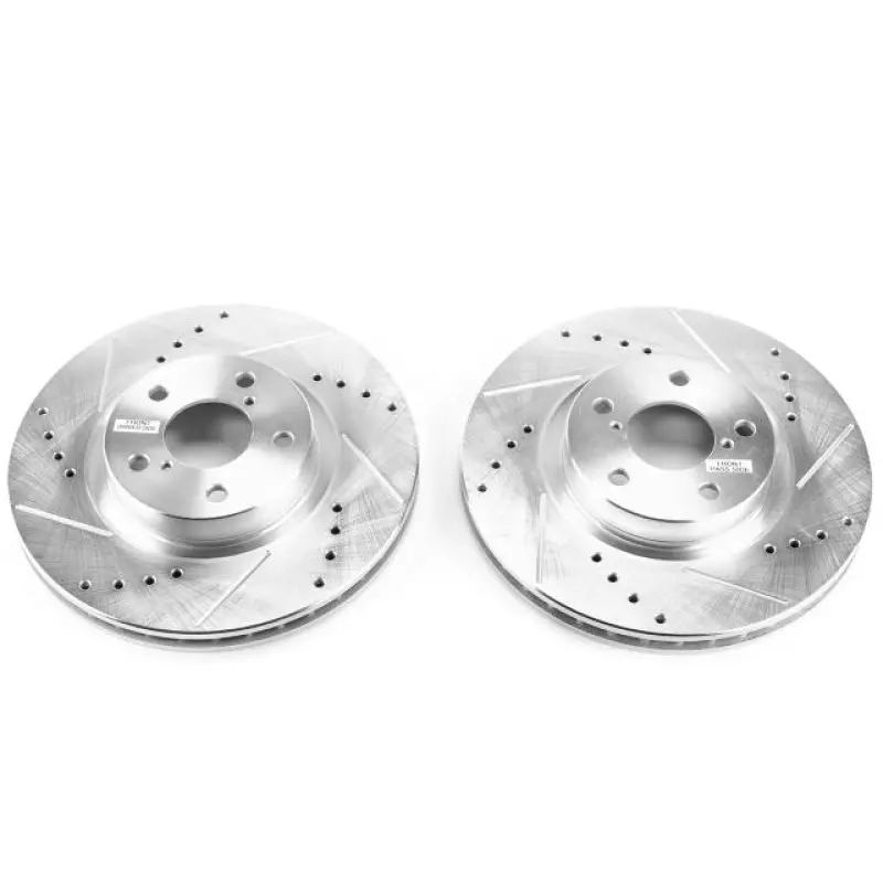 Power Stop 17-19 Subaru Impreza Front Evolution Drilled & Slotted Rotors - Pair 1