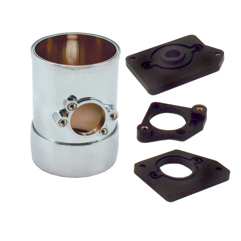 Spectre Air Flow Sensor Mount 3In. W/Collar - Chrome 1