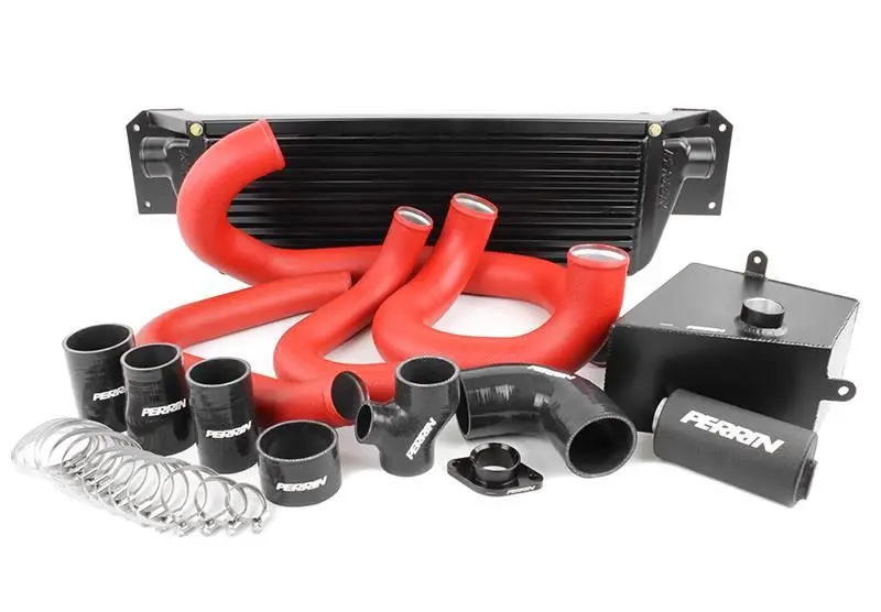 Perrin 15-21 Subaru Wrx Front Mount Intercooler Boost Tubes + Hardware - Red Tubes 1