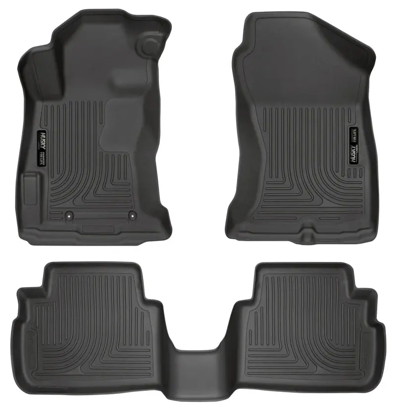 Husky Liners 2017 Subaru Impreza Weatherbeater Black Front & 2Nd Seat Floor Liners 1