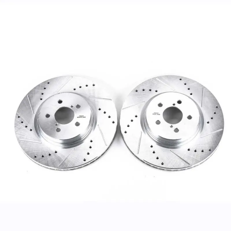 Power Stop 14-18 Subaru Forester Front Evolution Drilled & Slotted Rotors - Pair 1