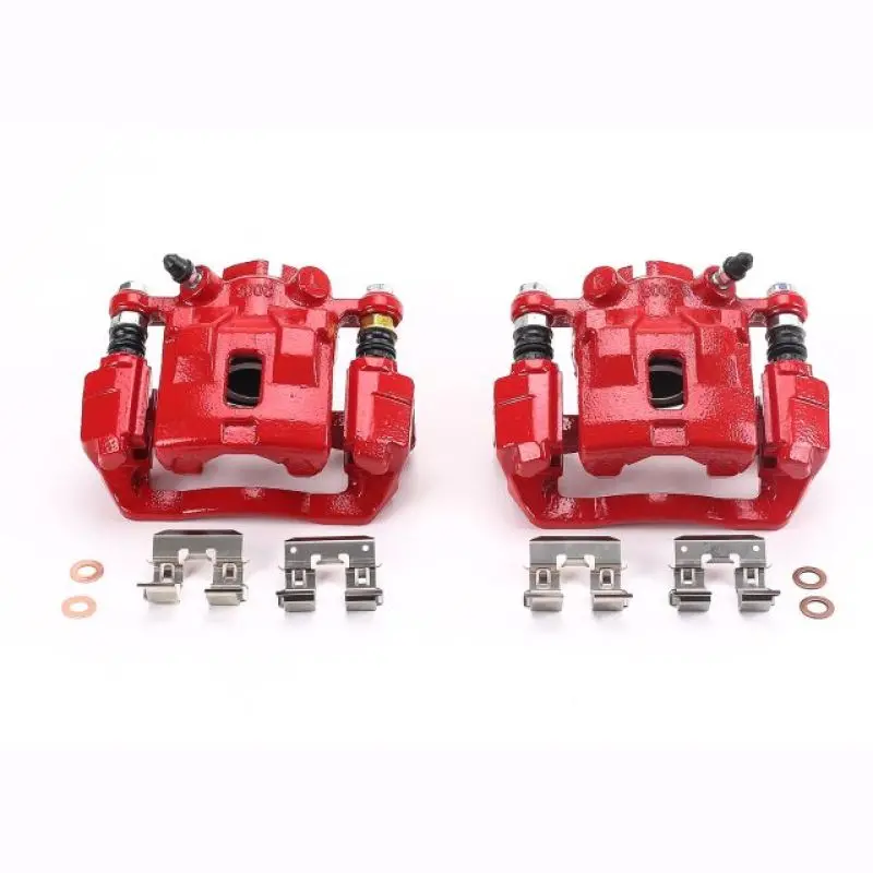 Power Stop 2005 Subaru Legacy Rear Red Calipers W/Brackets - Pair 1