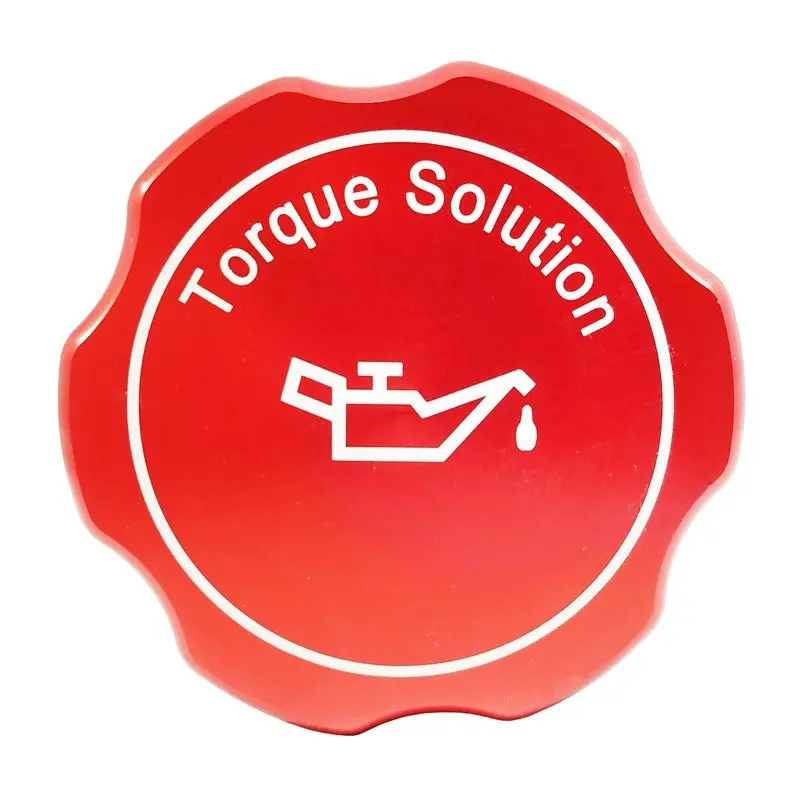 Torque Solution Billet Oil Cap 89+ Subaru - Red 1