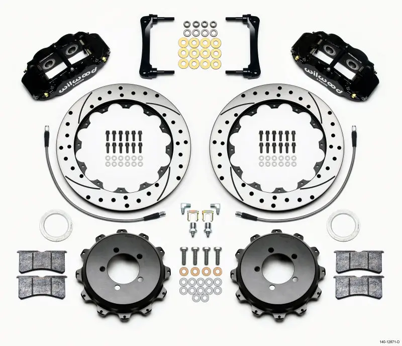Wilwood Narrow Superlite 4R Rear Kit 12.88In Drilled 2012-Up Toyota / Scion Frs W/Lines 1