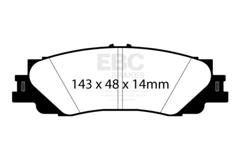Ebc 2022+ Lexus Lx600 3.5Tt Greenstuff Rear Brake Pads 1