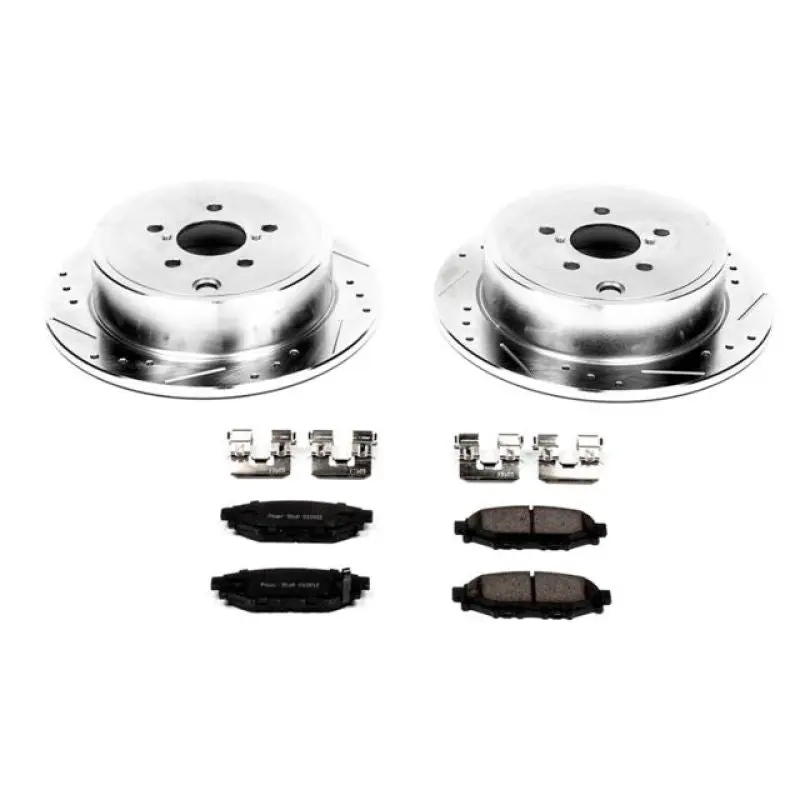Power Stop 13-16 Subaru Brz Rear Z23 Evolution Sport Brake Kit 1