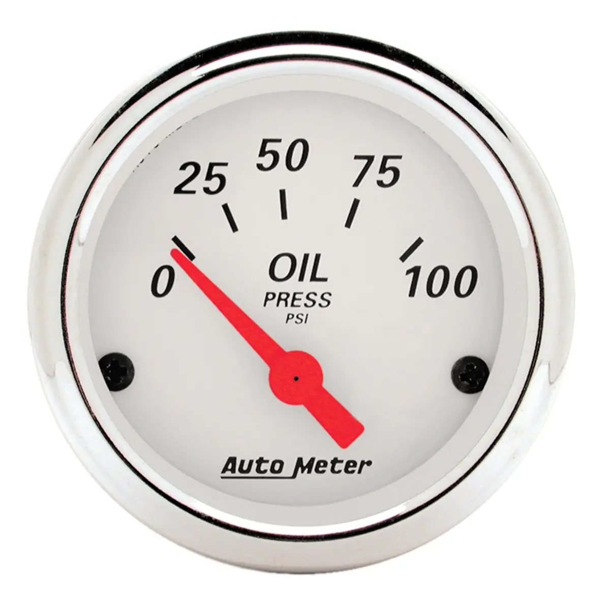 2-1/16 In. Oil Pressure 0-100 Psi Arctic White 1