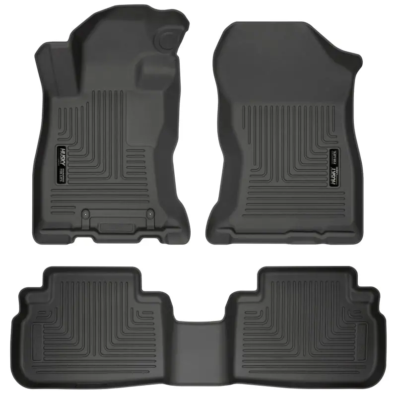 Husky Liners 2019 Subaru Forester Weatherbeater Black Front & 2Nd Seat Floor Liners 1