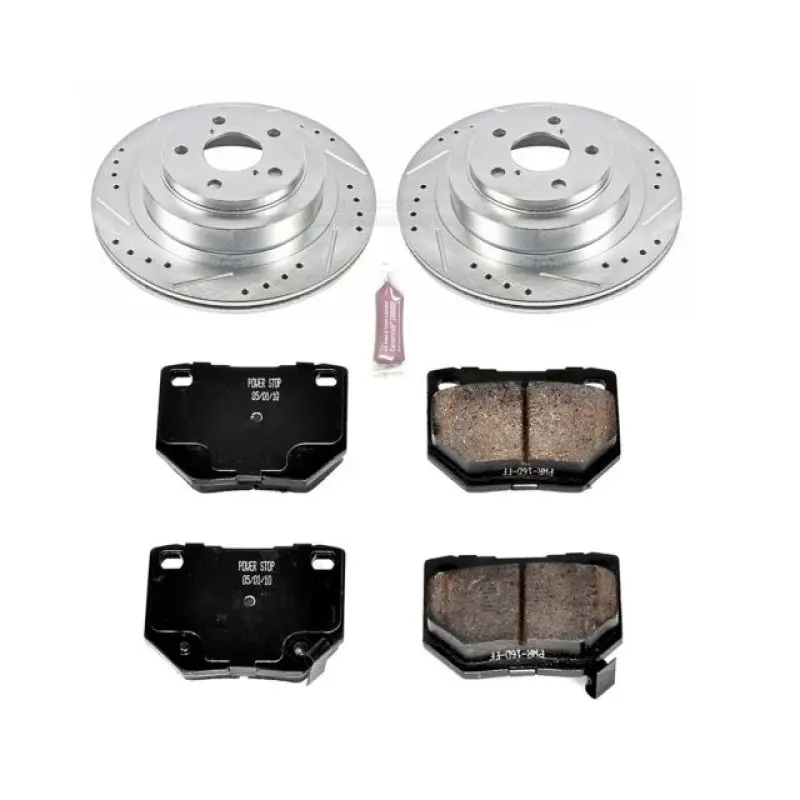 Power Stop 06-07 Subaru Impreza Rear Z23 Evolution Sport Brake Kit 1