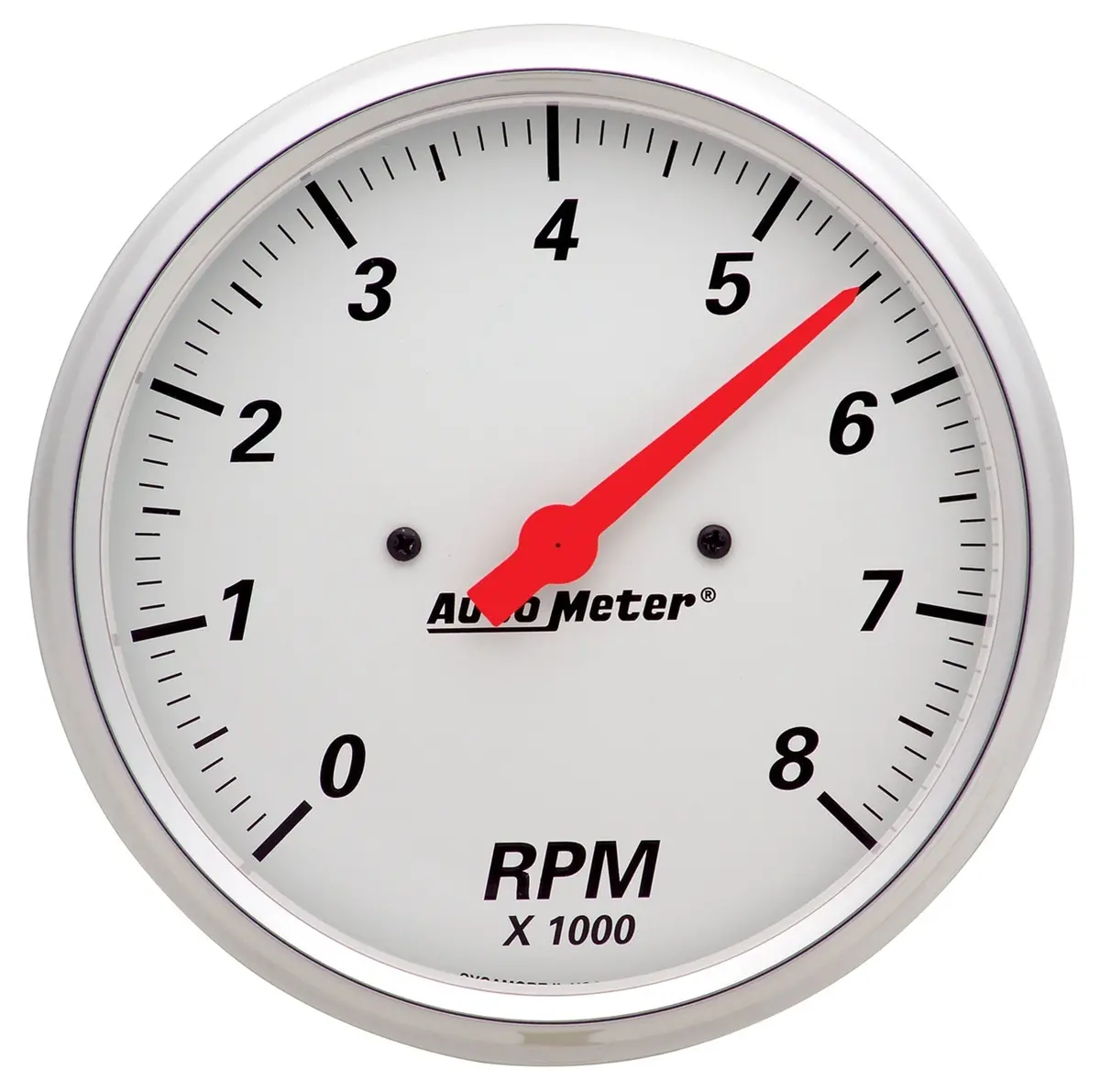 5 In. In-Dash Tachometer 0-8000 Rpm Arctic White 1