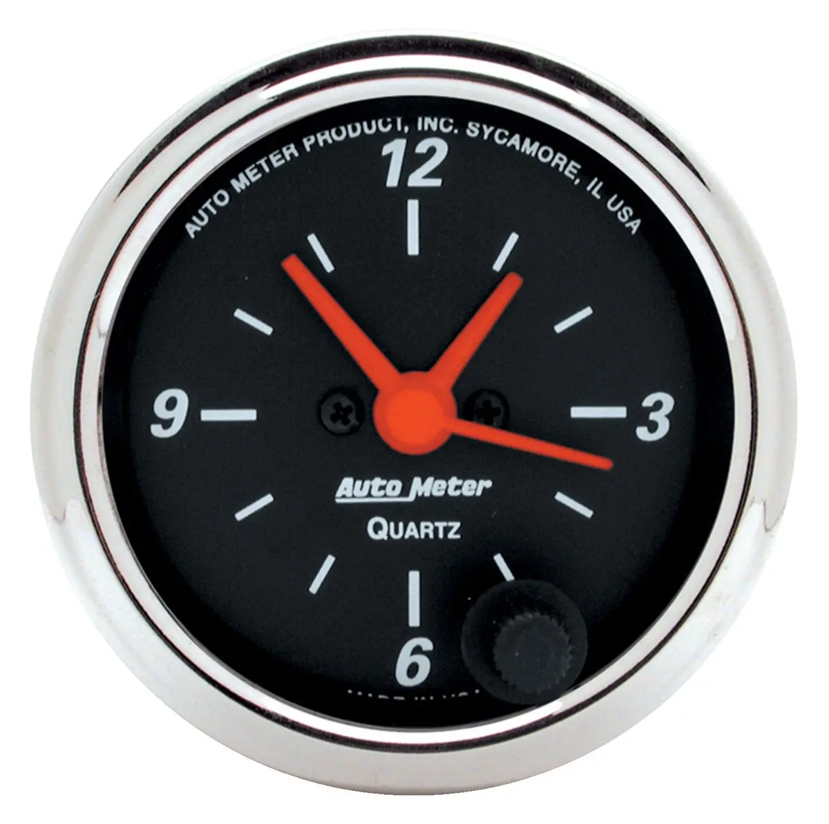 2-1/16 In. Clock 12 Hour Designer Black 1