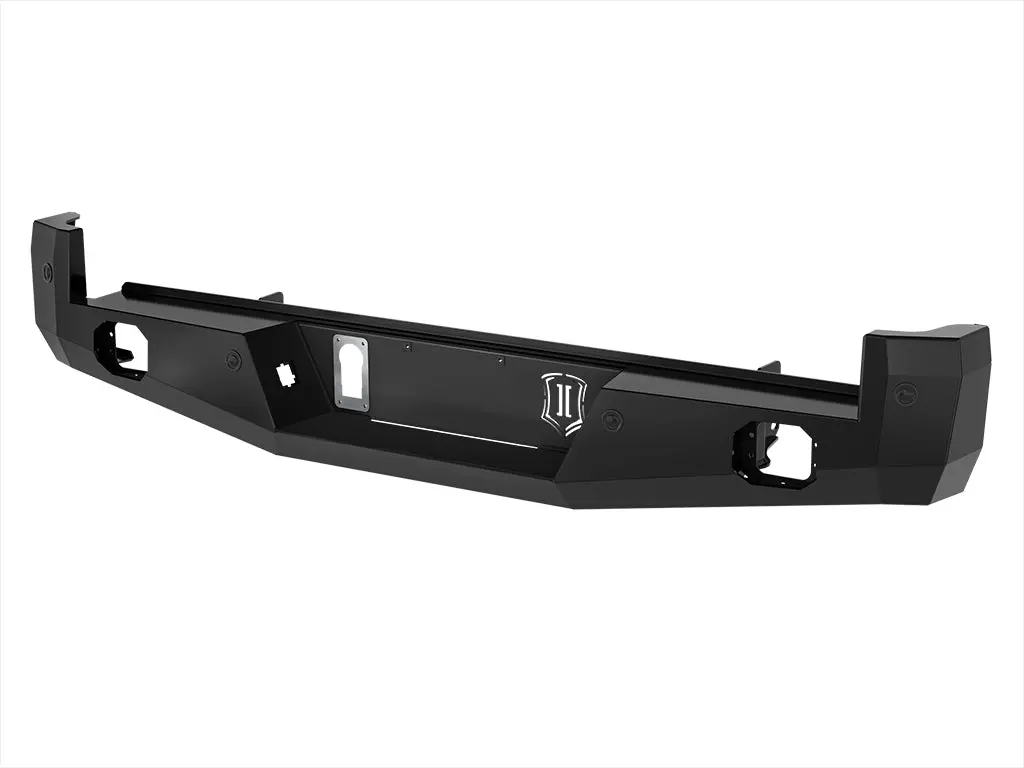Icon Impact Armor 2016-2023 Toyota Tacoma Rear Bumper 1