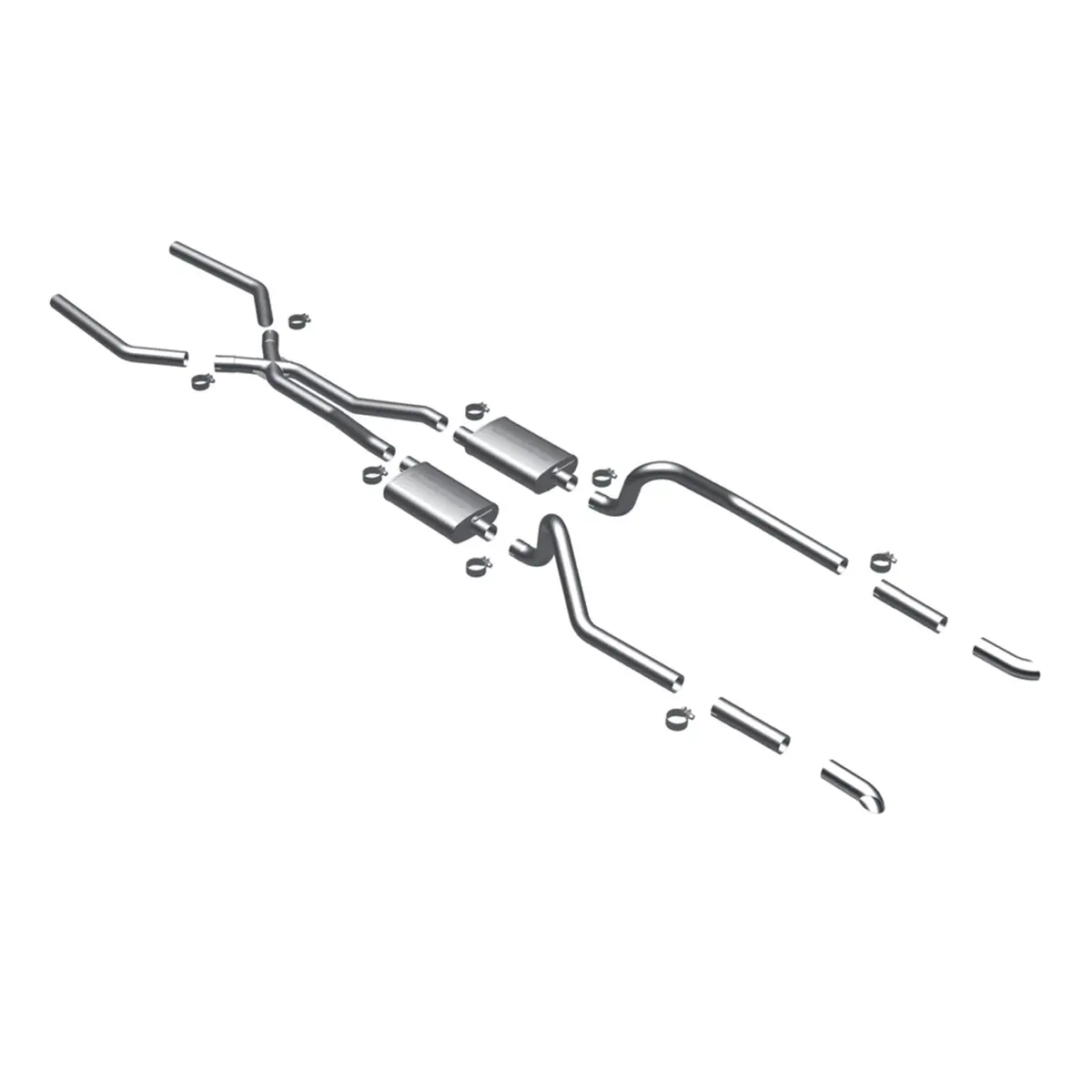 Magnaflow 1967-1970 Ford Mustang Street Series Crossmember-Back Performance Exhaust System 1