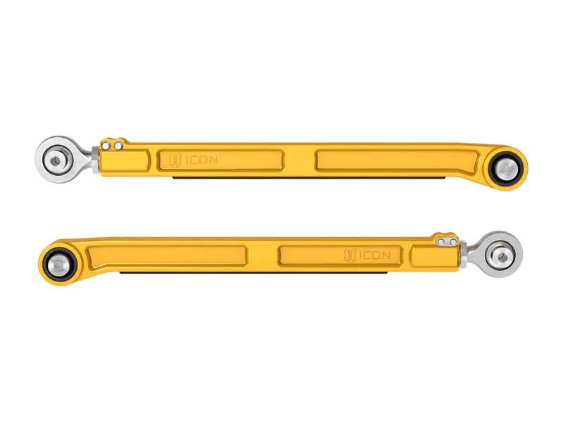 Icon 22-23 Toyota Tundra / 2024 Toyota Tacoma Billet Rear Lower Link Kit - Gold Anodized 1