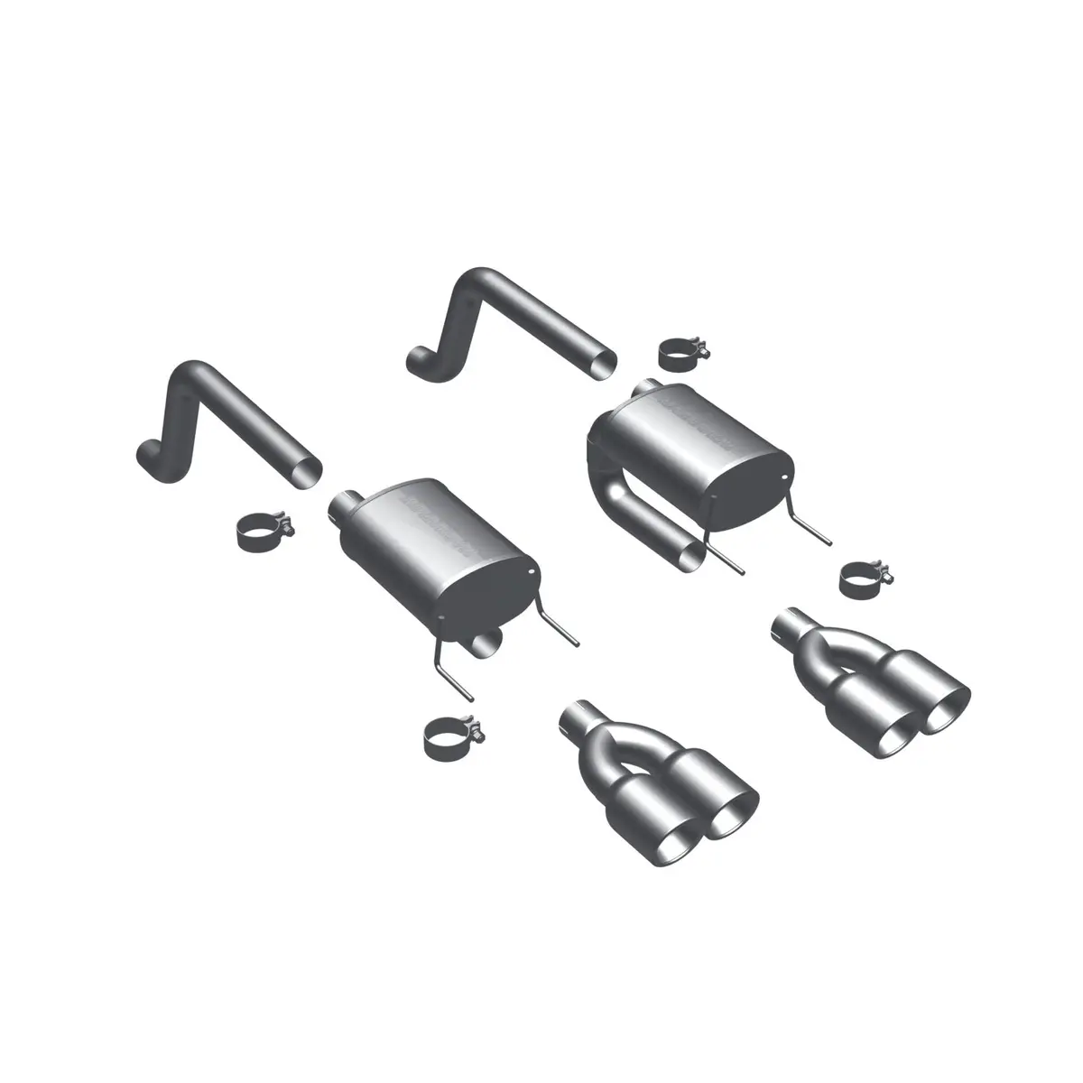 Magnaflow 2009-2011 Chevrolet Corvette Street Series Axle-Back Performance Exhaust System 1