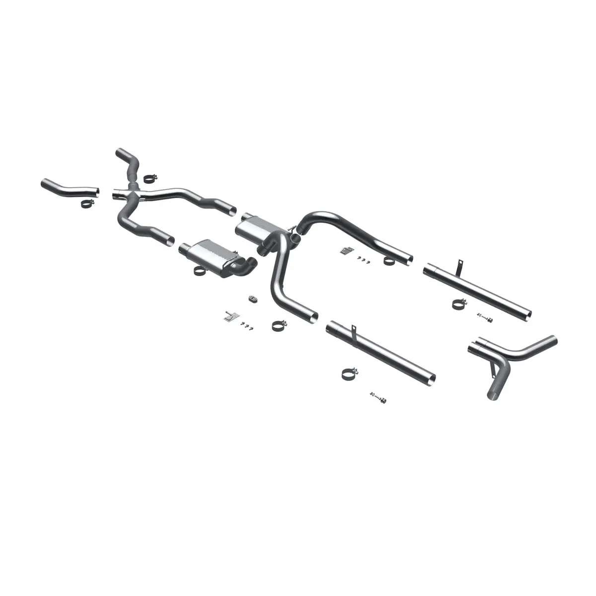 Magnaflow 1955-1957 Chevrolet Bel Air Street Series Crossmember-Back Performance Exhaust System 1