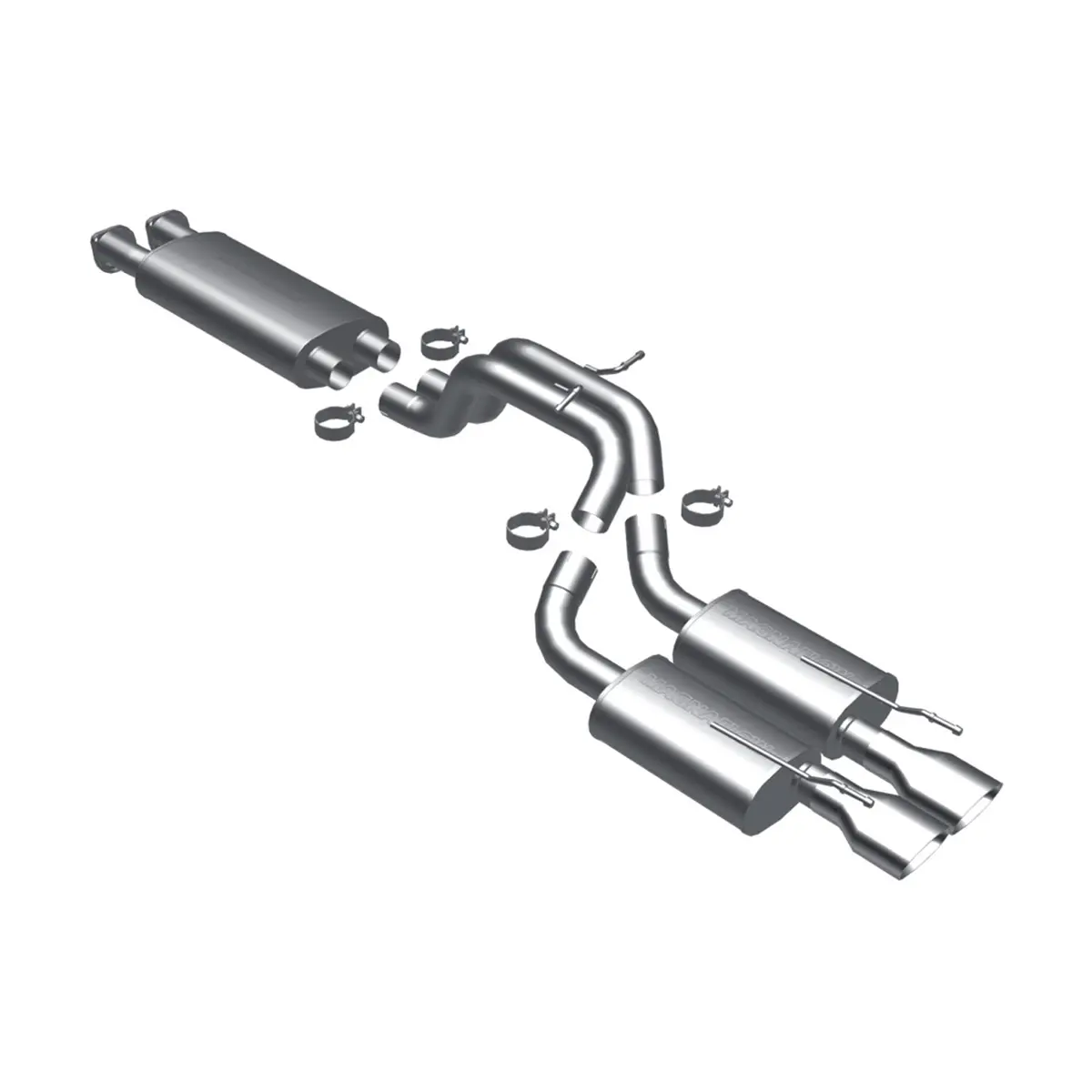 Magnaflow 2006-2010 Jeep Grand Cherokee Street Series Cat-Back Performance Exhaust System 1