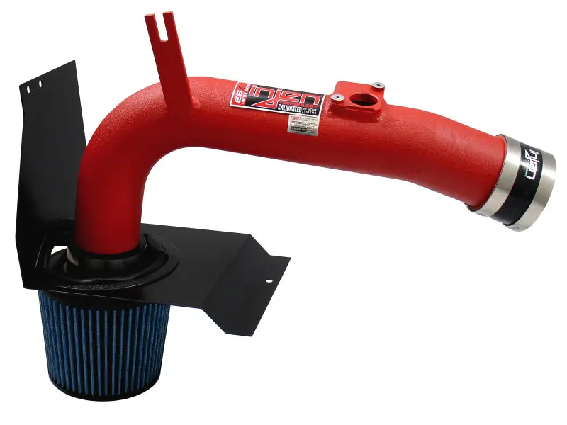 Injen 08-13 Subaru Wrx/Sti 2.5L (T) Wrinkle Red Cold Air Intake 1
