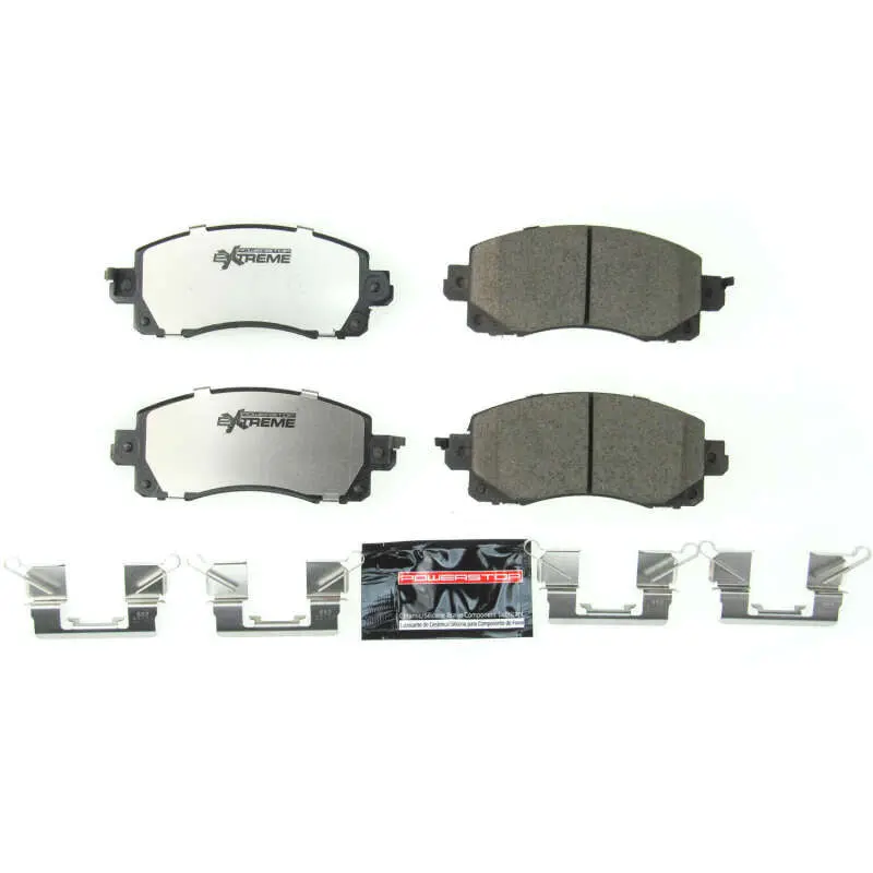 Power Stop 18-19 Subaru Crosstrek Front Z26 Extreme Street Brake Pads W/Hardware 1