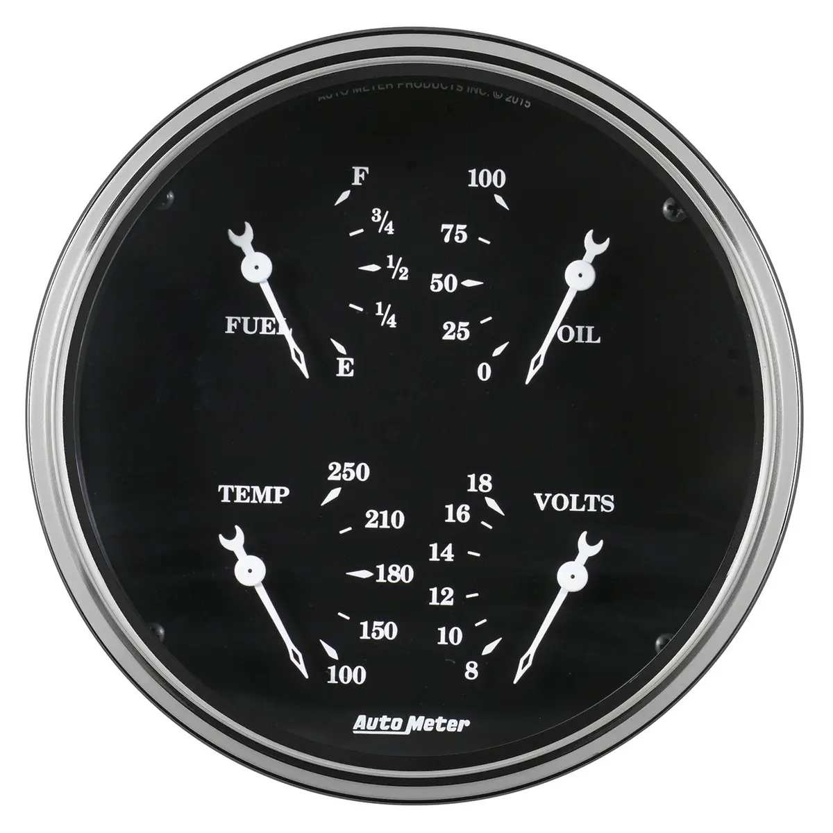 5 In. Quad Gauge 240-33 O Old Tyme Black 1