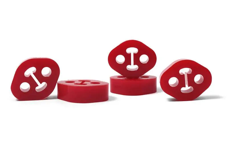Perrin Subaru / Universal 15Mm Id 1.5In. Hole Offset Exhaust Hanger - Red (Sold Individually) 1