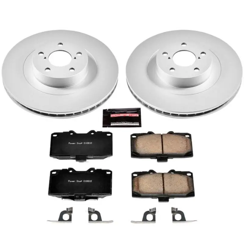 Power Stop 06-07 Subaru Impreza Front Z17 Evolution Geomet Coated Brake Kit 1