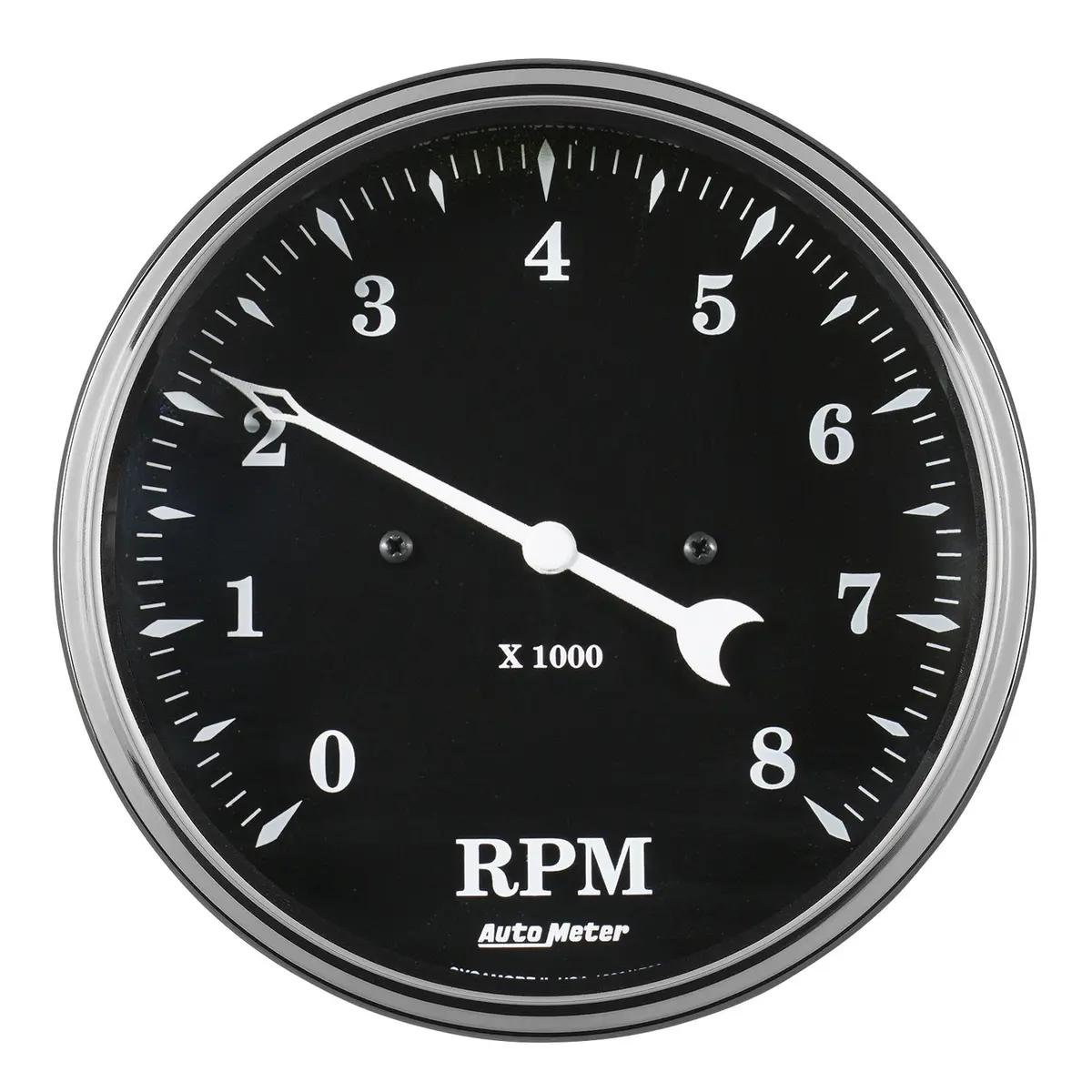 5 In. Tachometer 8K Rpm In-Dash Old Tyme Black 1