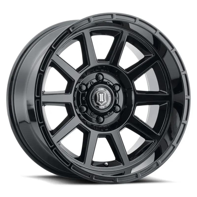 Icon Recoil 20X10 6X5.5 -24Mm Offset 4.5In Bs Gloss Black Wheel 1