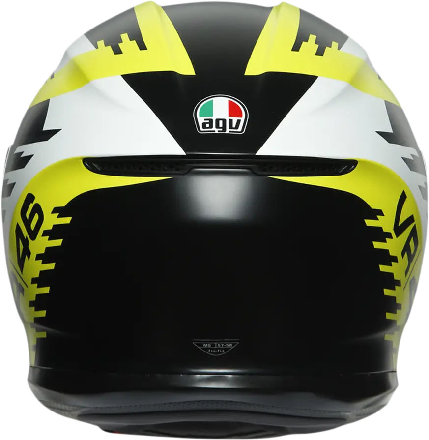 Agv K6 Rapid Helmet – Size 46 (Black/Yellow) – Ms Model 216301O0Ny00106 1