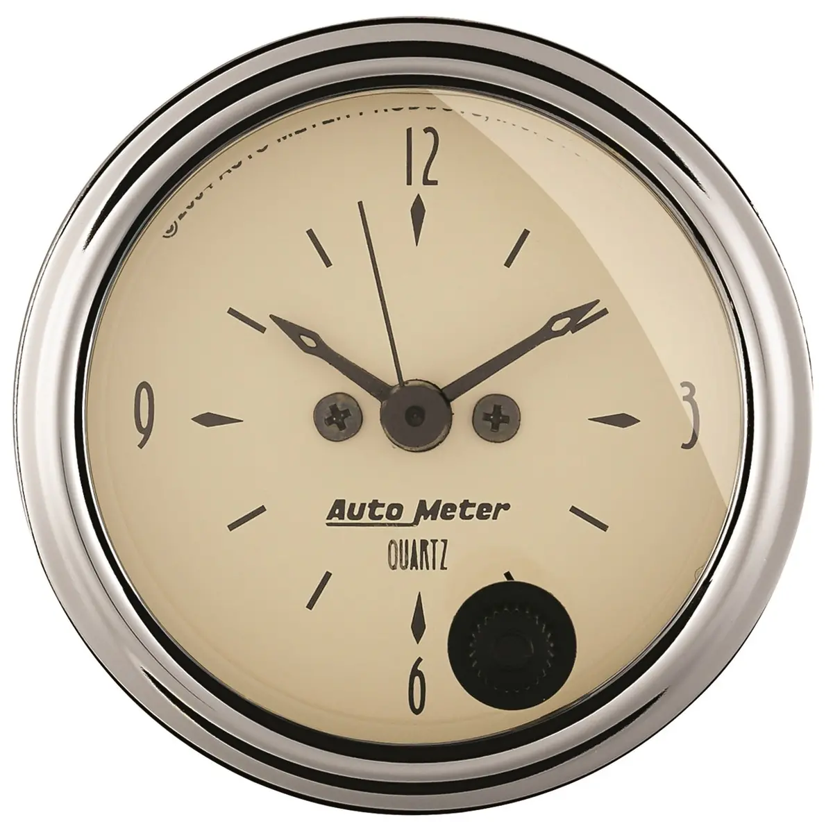 2-1/16 In. Clock 12 Hour Antique Beige 1