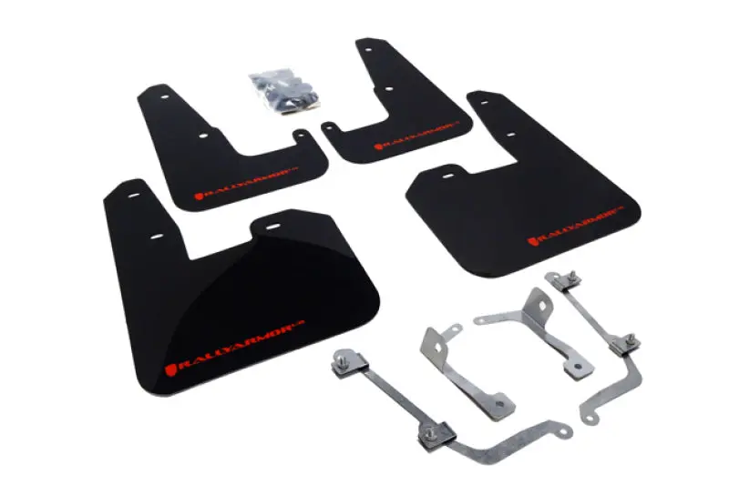 Rally Armor 08-11 Subaru Sti (Hatch Only) / 11-14 Wrx (Hatch Only) Black Ur Mud Flap W/Red Logo 1