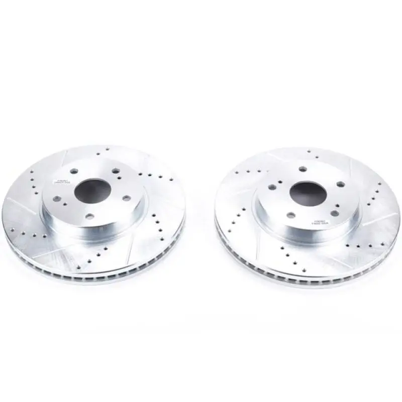 Power Stop 15-18 Subaru Legacy Front Evolution Drilled & Slotted Rotors - Pair 1