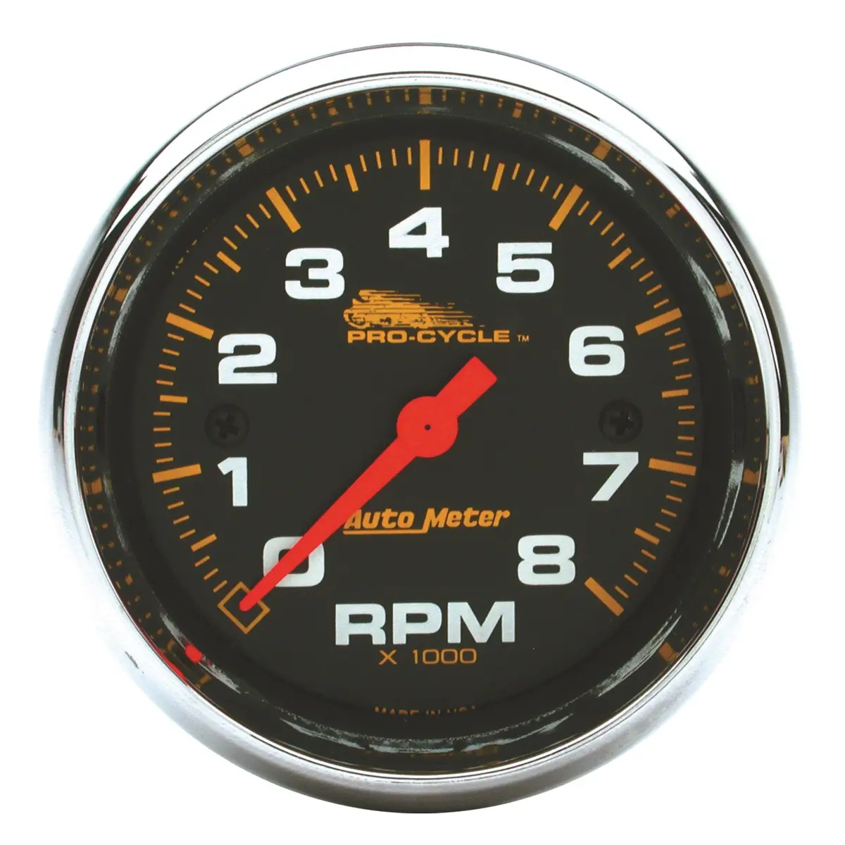 2-5/8 In. Tachometer 0-8000 Rpm Black Pro-Cycle 1