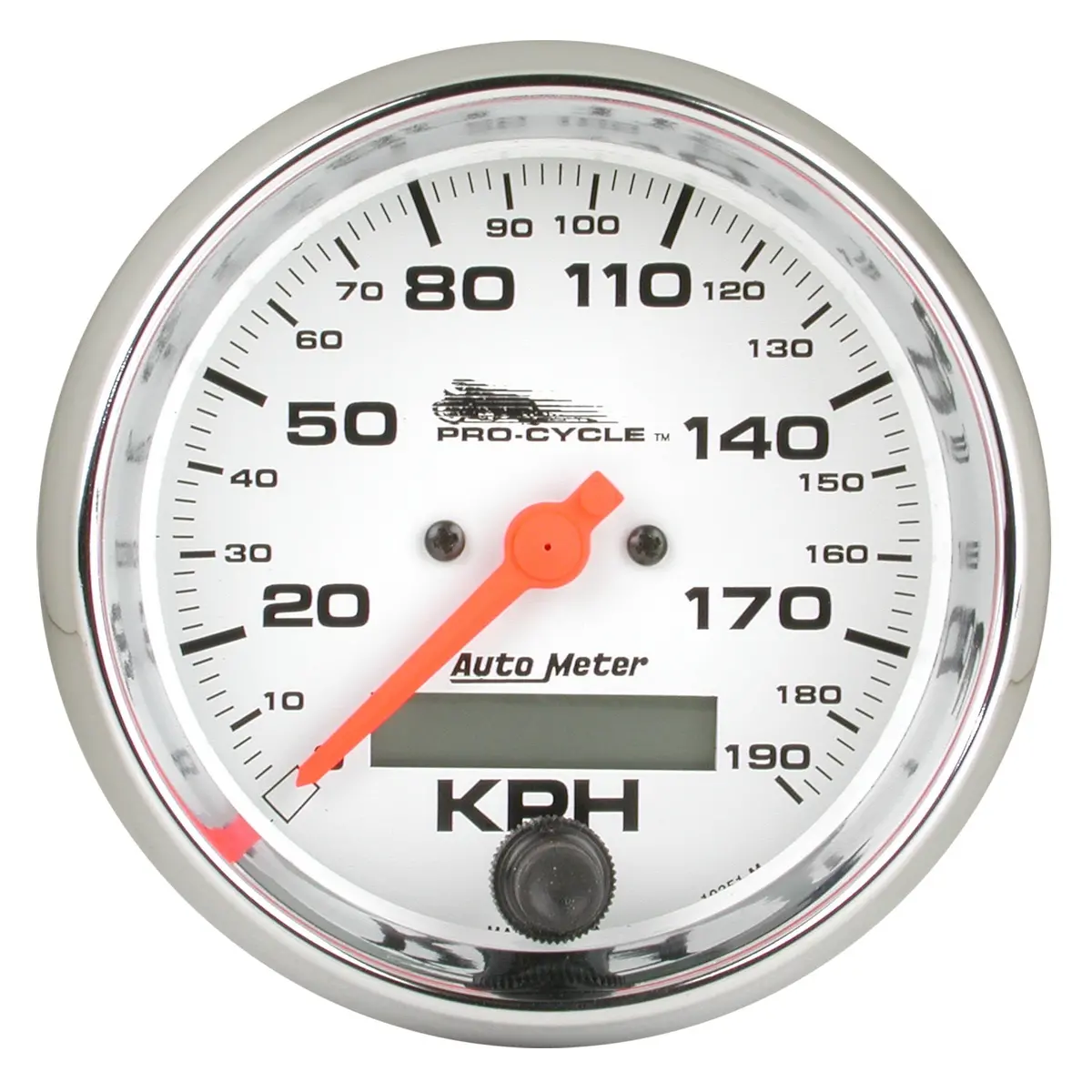 3-3/4 In. Speedometer 0-120 Mph White Pro-Cycle 1