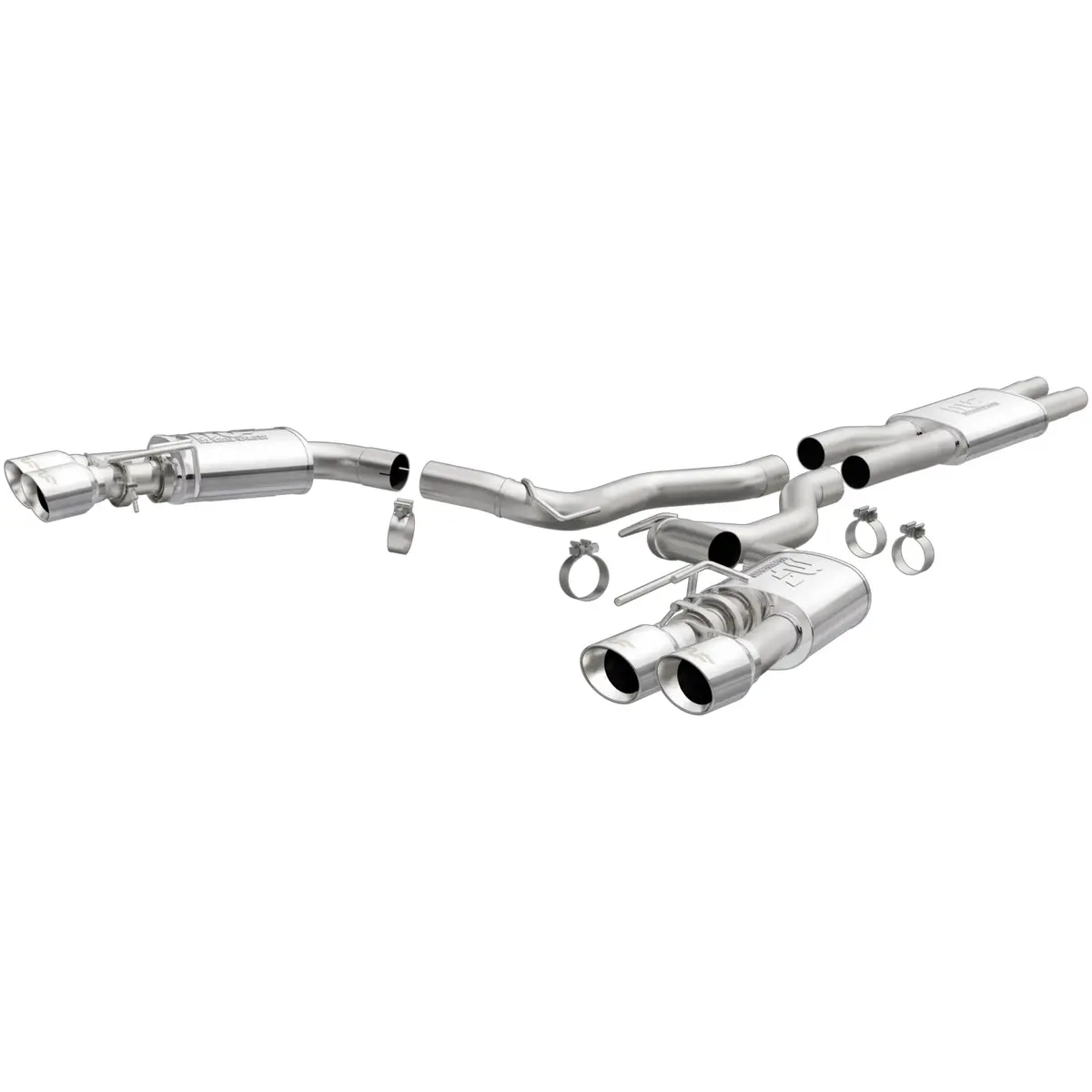 Magnaflow 2018-2023 Ford Mustang Street Series Cat-Back Performance Exhaust System 1