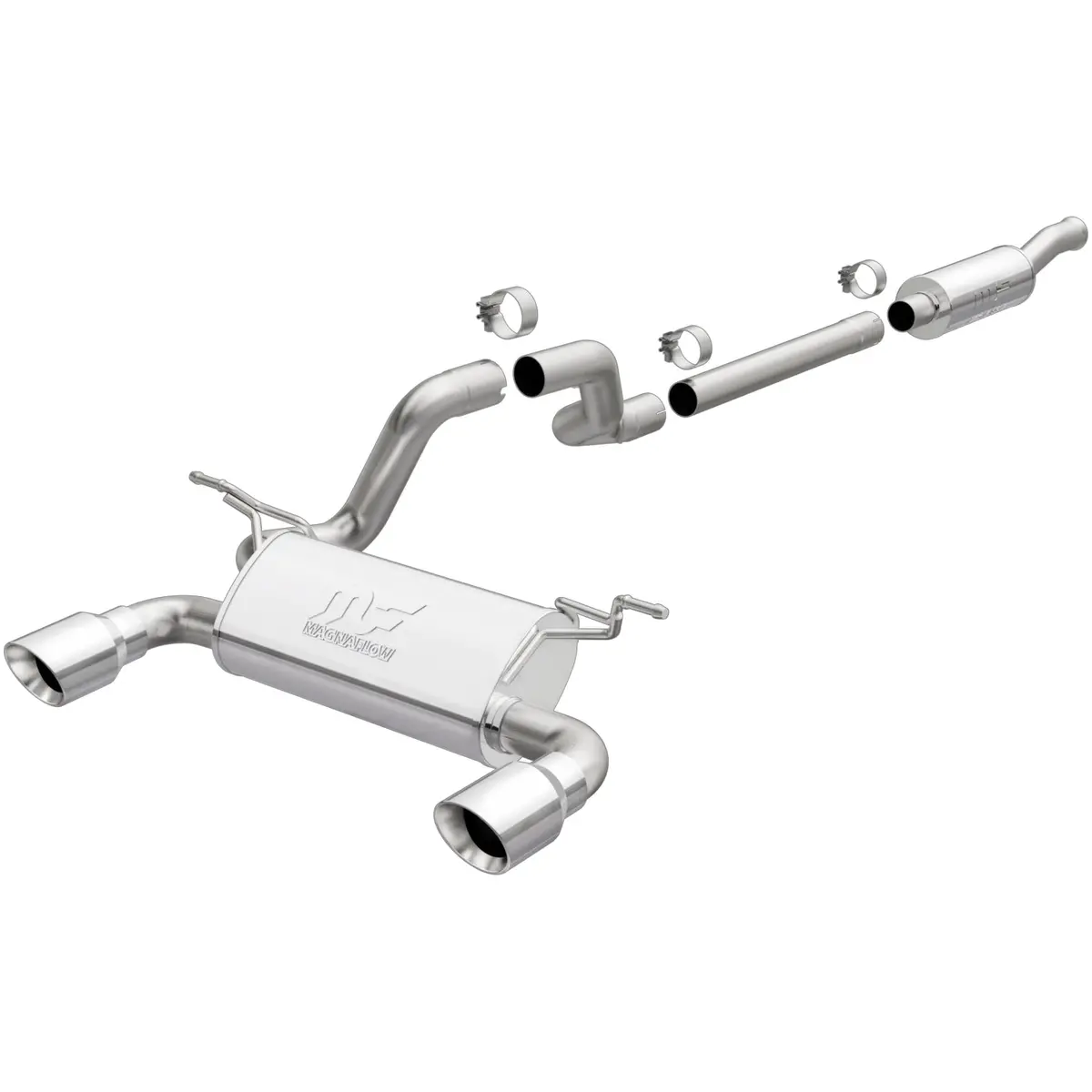 Magnaflow 2018-2023 Jeep Wrangler Street Series Cat-Back Performance Exhaust System 1
