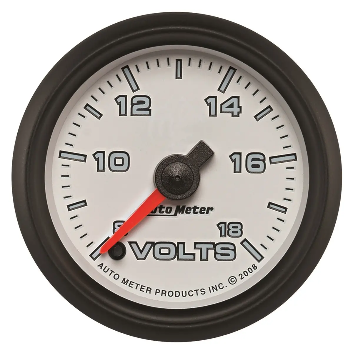 2-1/16 In. Voltmeter 8-18V White Pro-Cycle 1