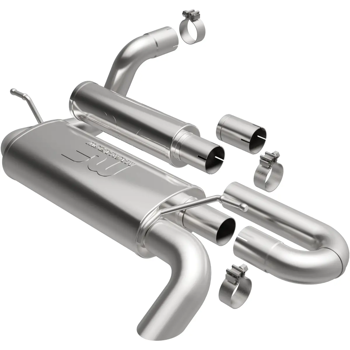 Magnaflow 2018-2023 Jeep Wrangler Overland Series Axle-Back Performance Exhaust System 1